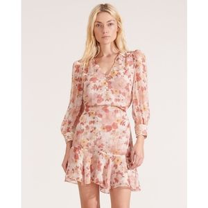 Veronica Beard Cybil Floral Shimmer Mini Dress